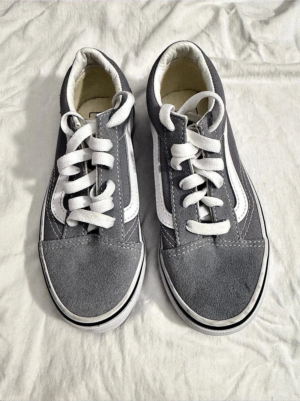 Vans Old Skool Gray & White Sneakers